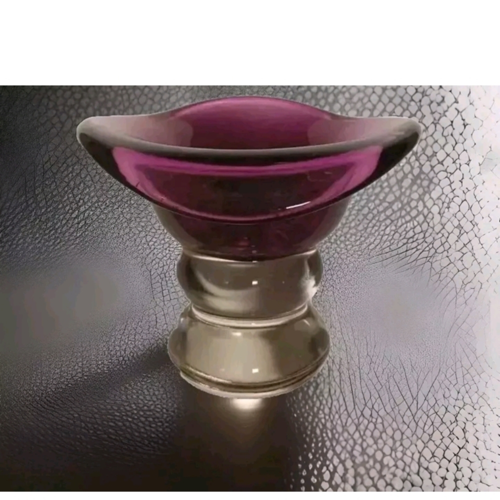 Elegant Purple Glass Vase